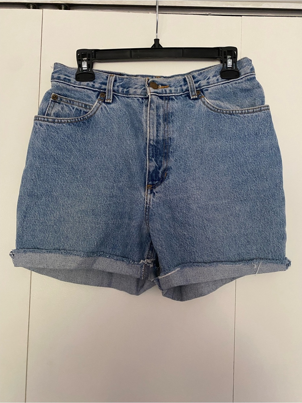 Classic High-Rise Light Blue Denim Shorts, women’s size 10